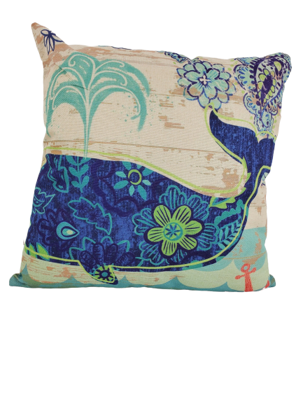 Blue Whale Pillow