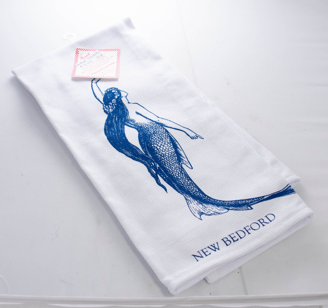 New Bedford Towel w/ Whale Mermaid