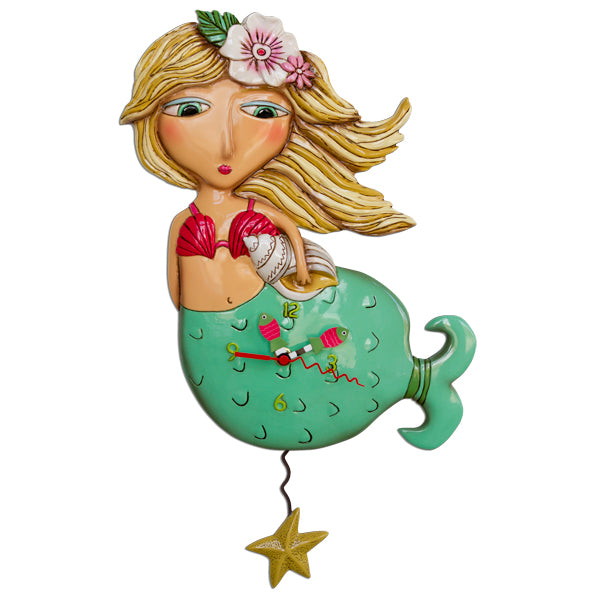 P1610 Mermaid Pendulum Clock