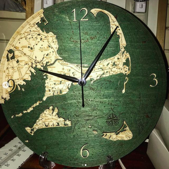 New Bedford Map - Clock