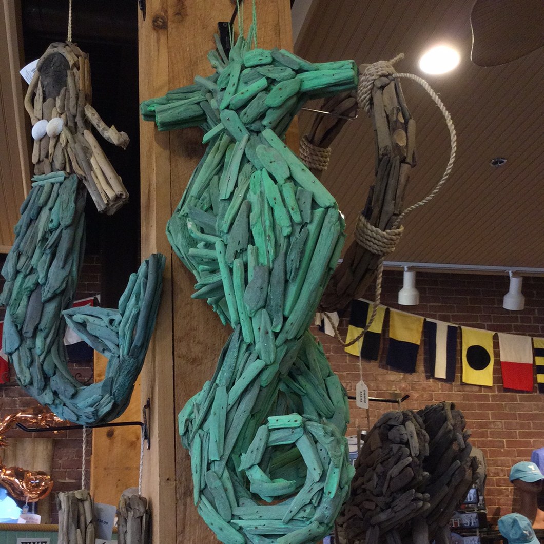 Green Seahorse Driftwood