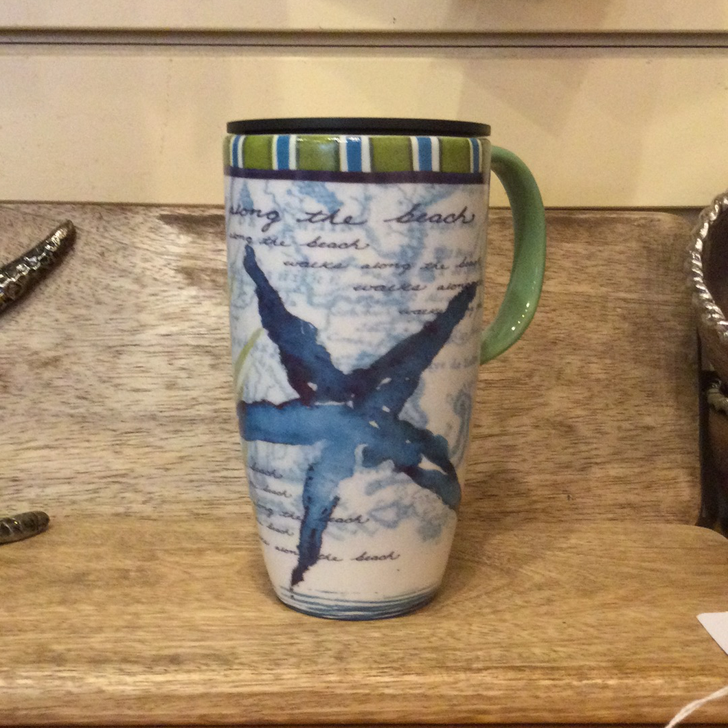 Blue Starfish Travel Mug & Thermos