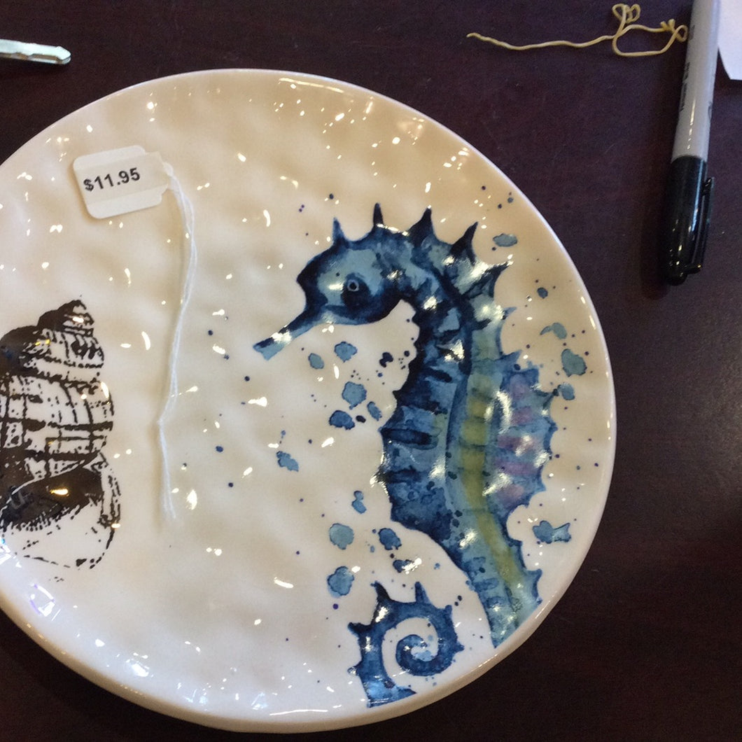 Plate, sea life