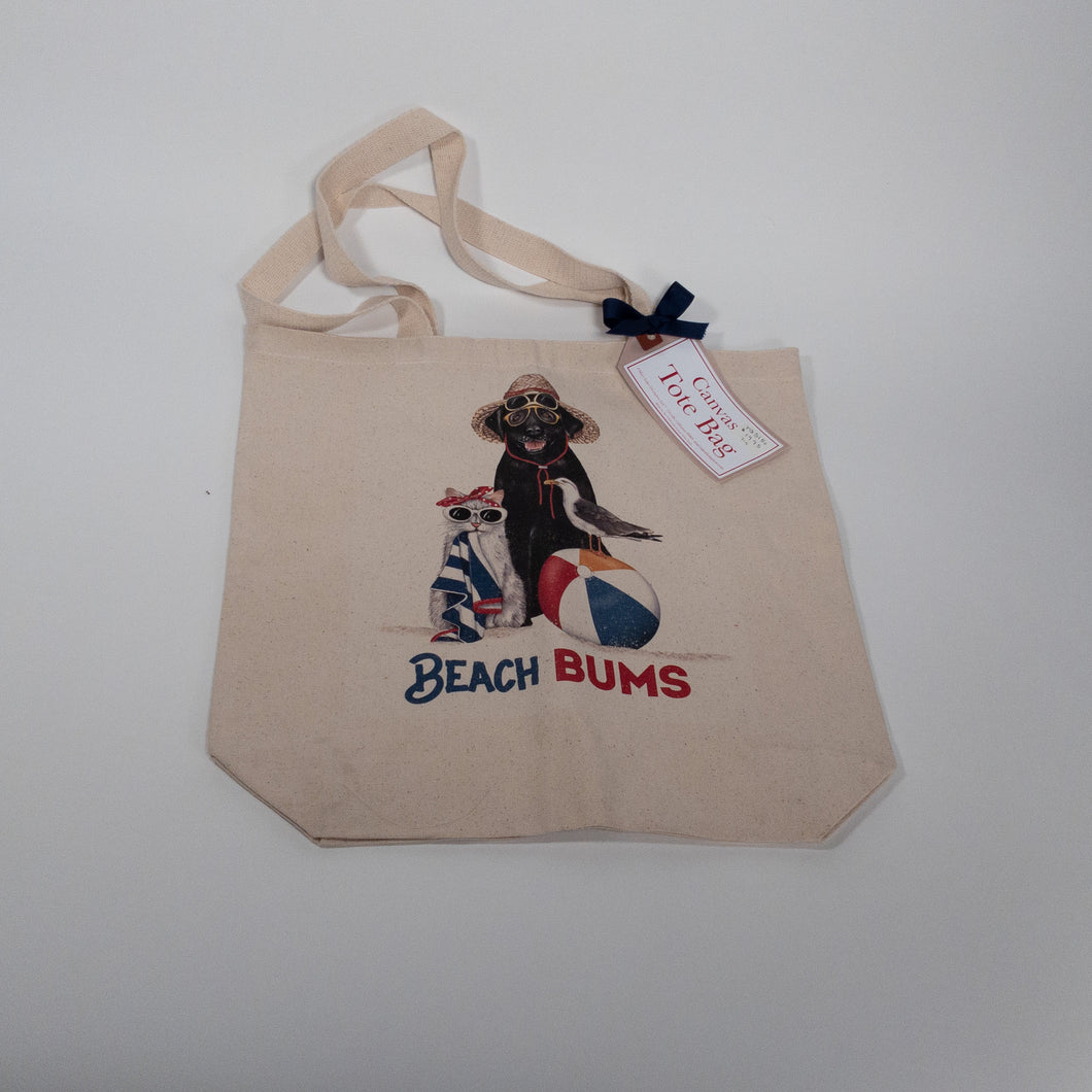 Beach Bums Canvas Tote Bag
